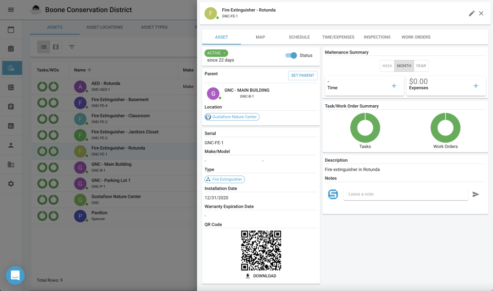 screenshot of Smart Field CMMS